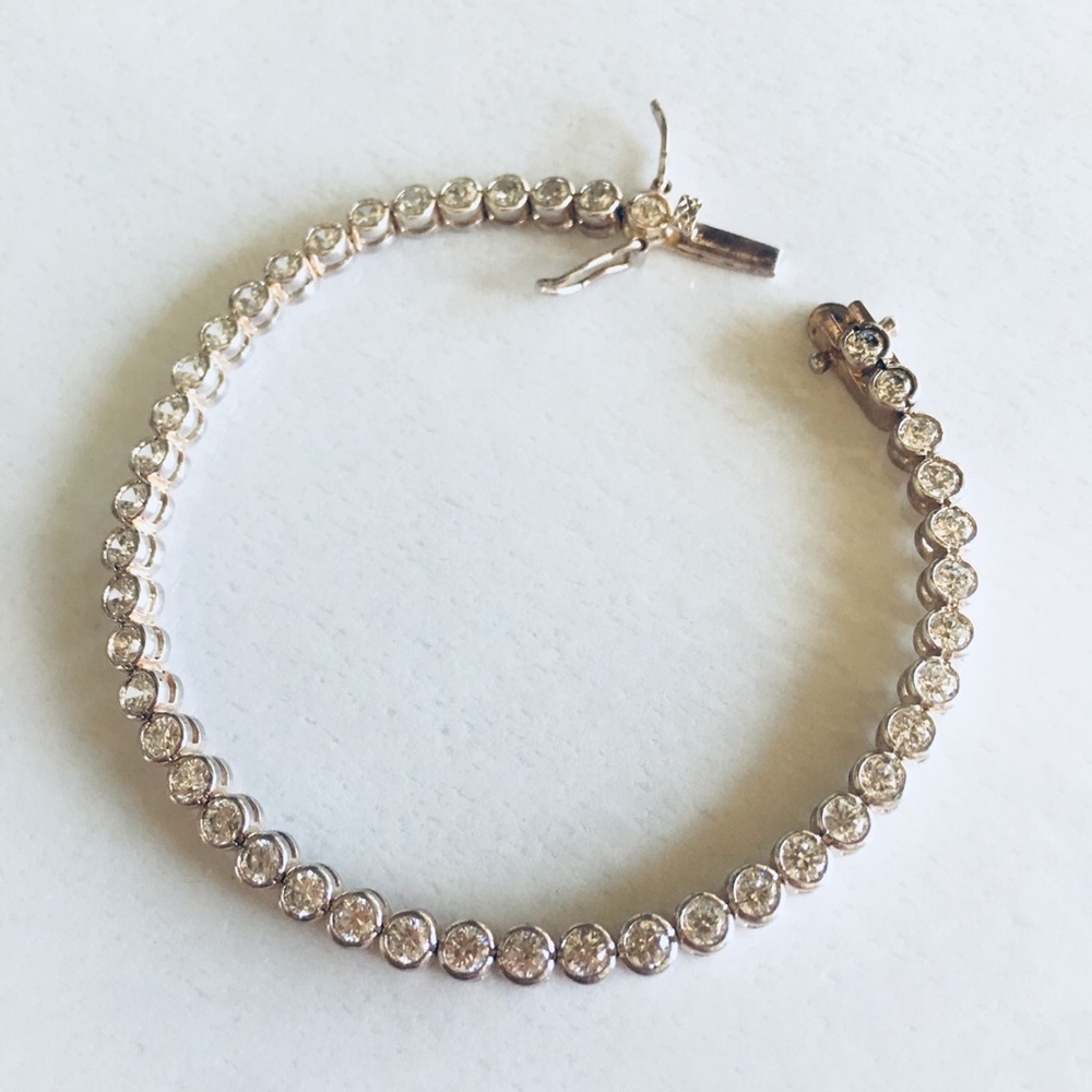 Tennis Bracelet 1/4 carat Rpund CZ Sterling Silver
